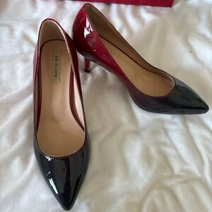 Black and Red Patent Heels